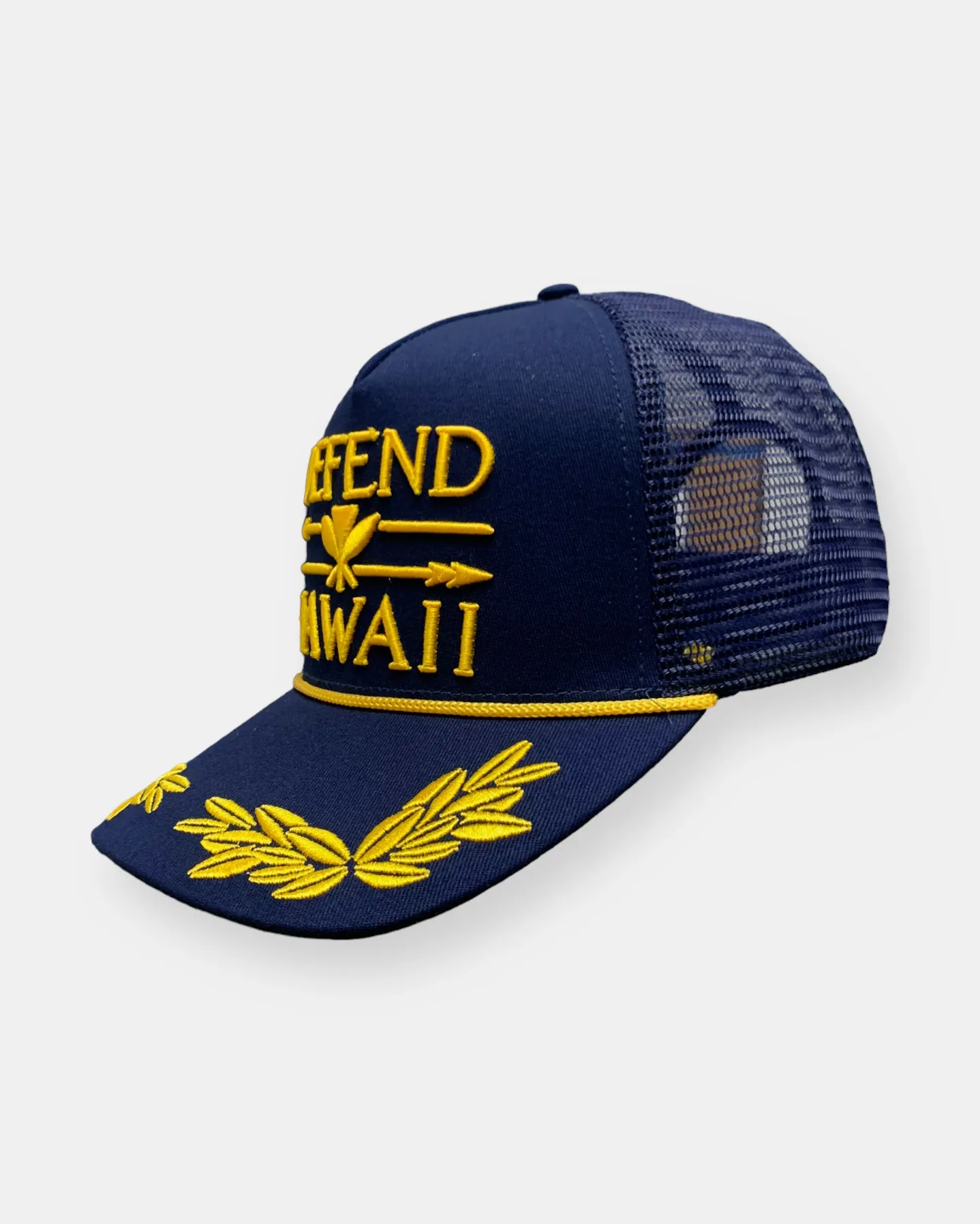 NAUTICAL NATIVES Navy A-Frame Trucker