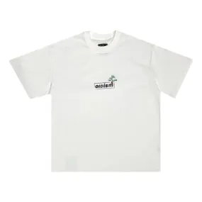 OLDISM OLD/SM POTTED PLANT EMBROIDERY LOGO TEE-WHITE