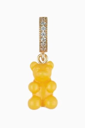 Pave Nostalgia Bear Pendant | Yellow