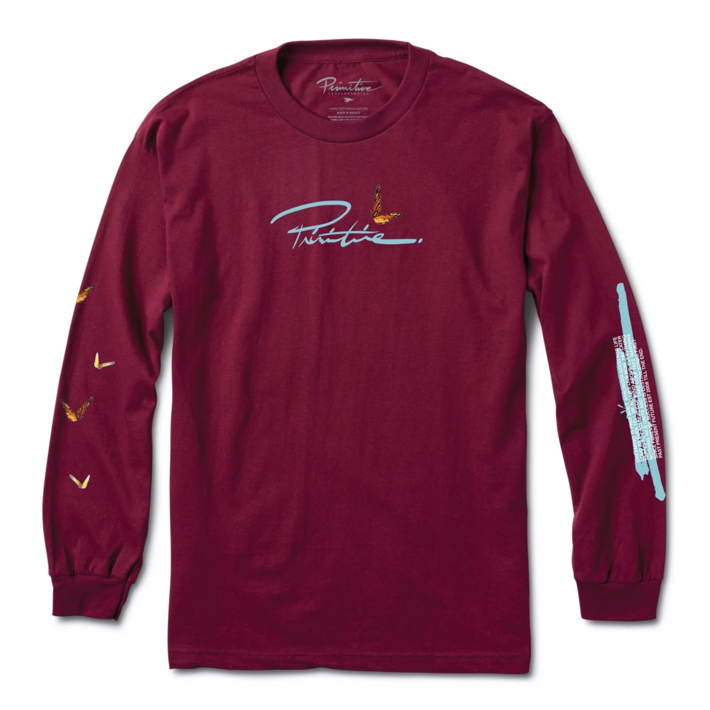 Primitive Vessels L/S Tee in Maroon