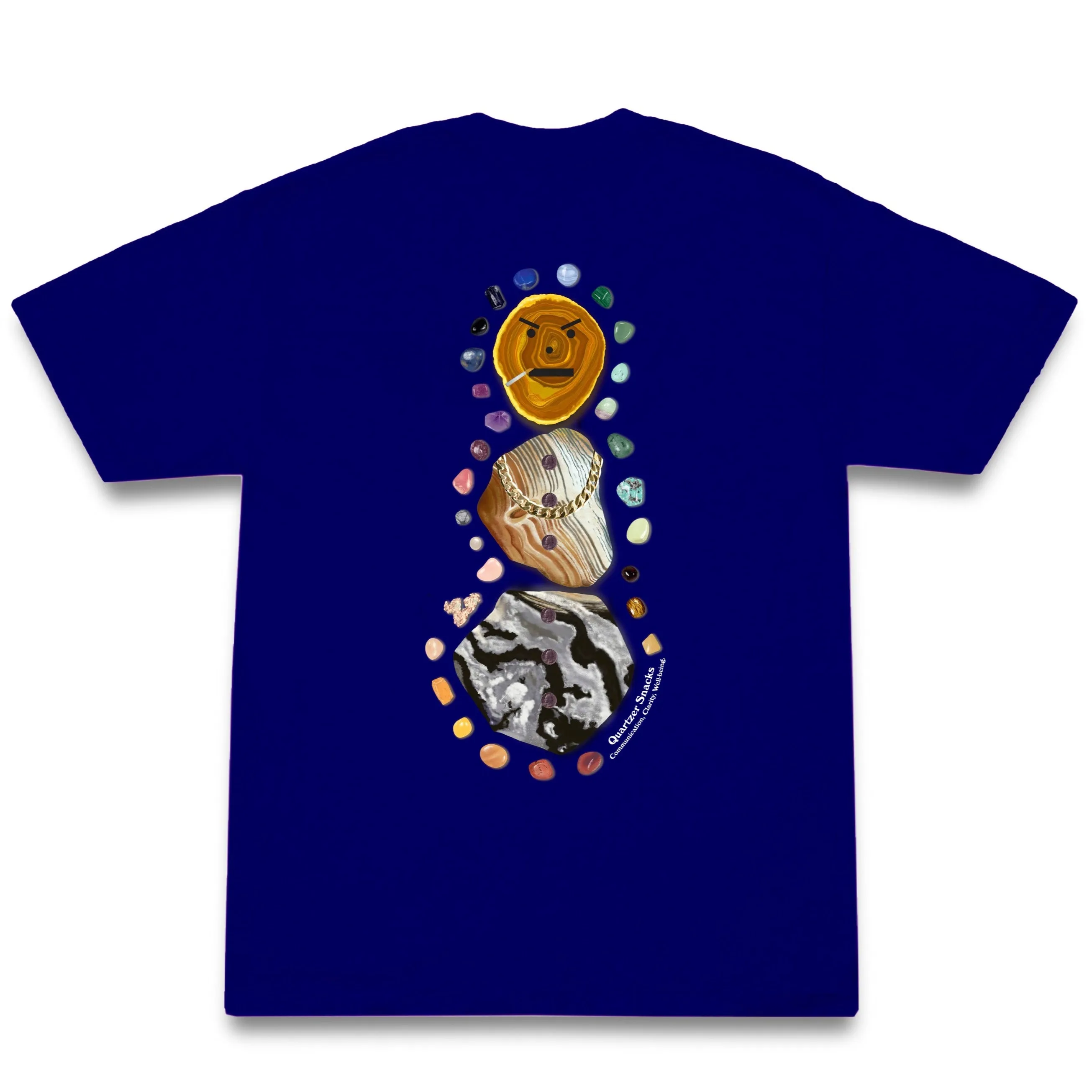 Quarter Snacks Gem Snackman Tee - Classic Navy T-Shirt for Casual Streetwear