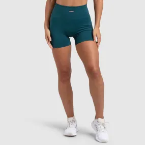 Ribbed Seamless Shorts - Forest Green