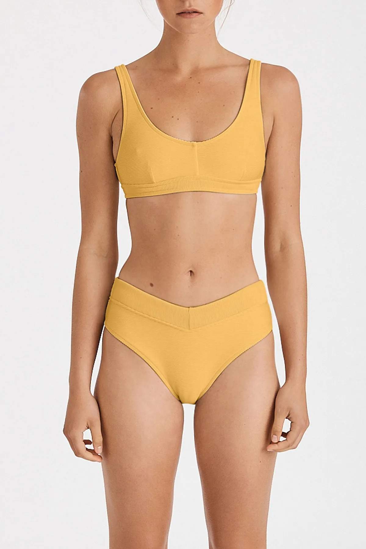 Signature Waistband Bralette Top - Mango