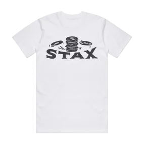 Stax "Falling Records" Logo T-Shirt (White)