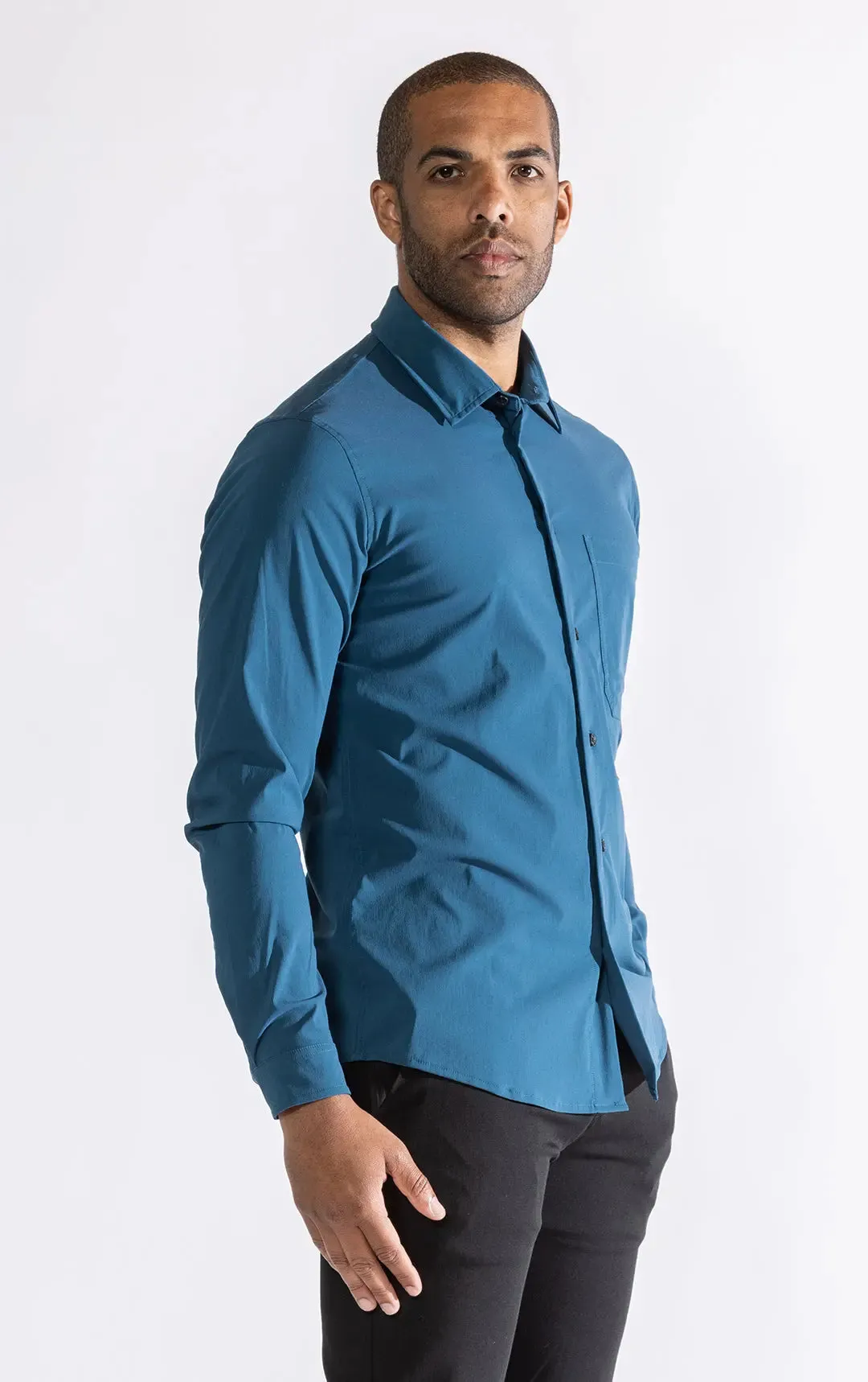 STRETCH SUMMER WOOL SHIRT - CLEARANCE