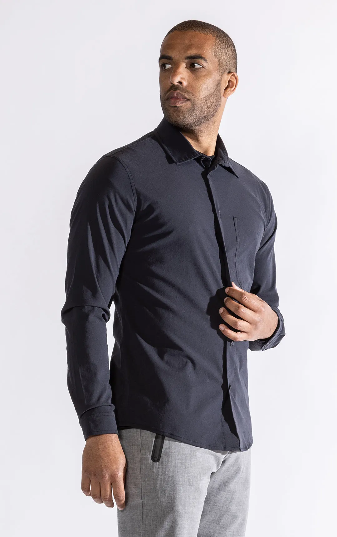 STRETCH SUMMER WOOL SHIRT - CLEARANCE