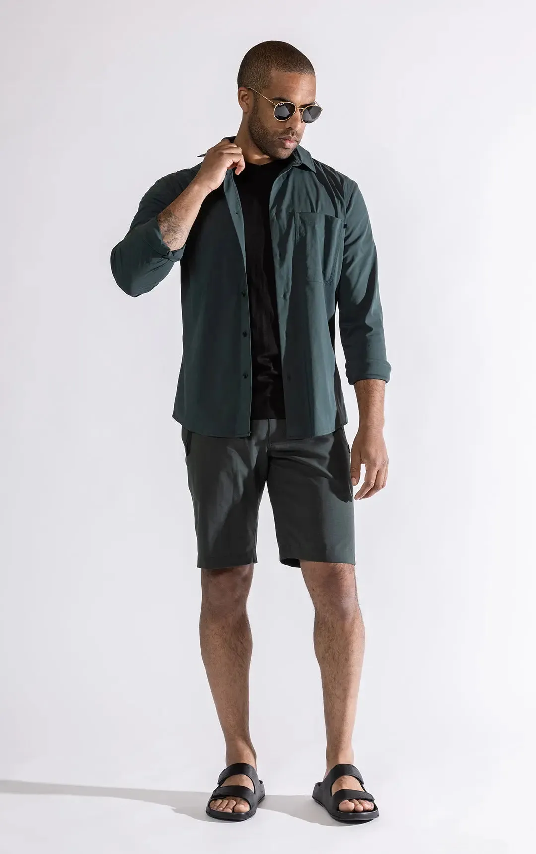 STRETCH SUMMER WOOL SHIRT - CLEARANCE