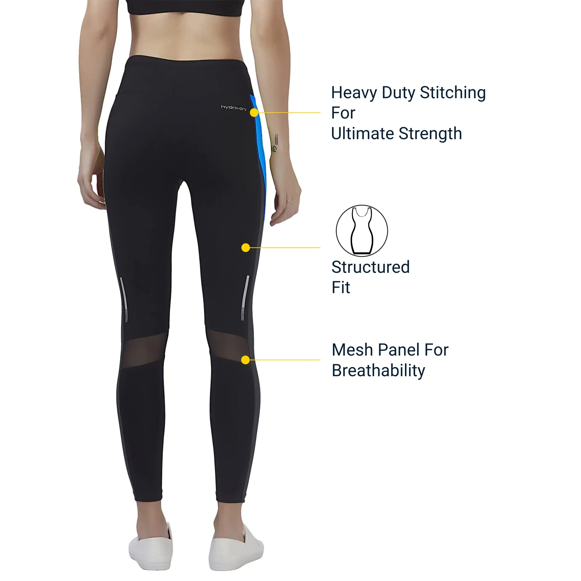 The Boost Women LEGGING (High Rise Waistband with hydro-dry Tech)