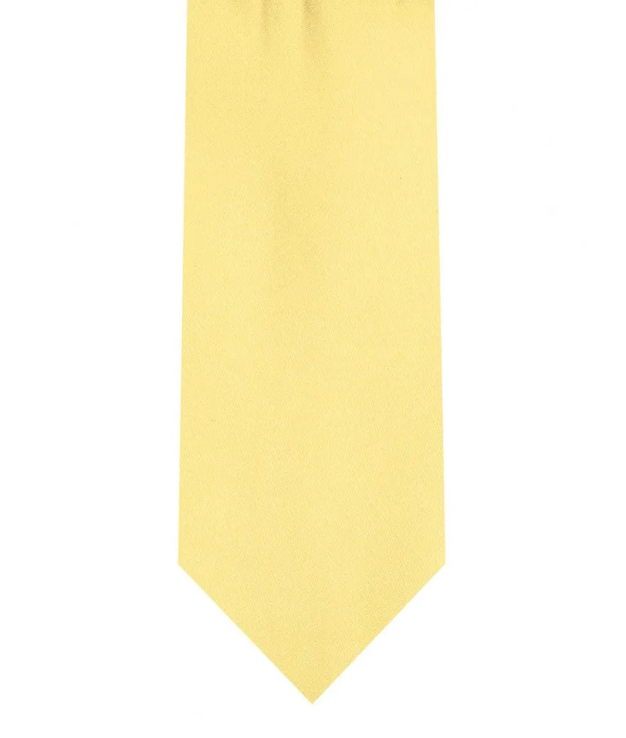 Tie & Pocket Square - Banana Yellow