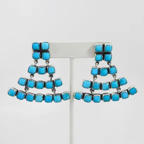 Turquoise Chandelier Earrings