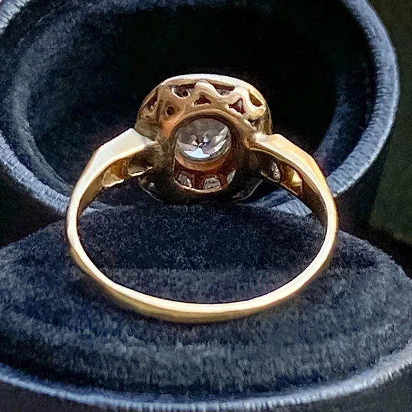 Vintage Engagement Ring, Old European 0.35ct.