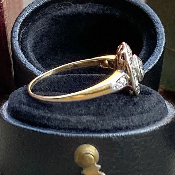 Vintage Engagement Ring, Old European 0.35ct.