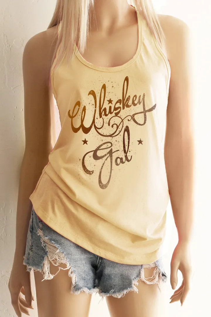 Whiskey Gal Racerback Tank Top all