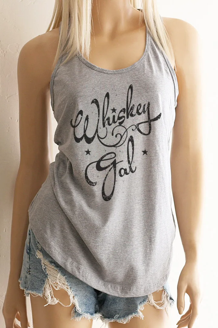 Whiskey Gal Racerback Tank Top all