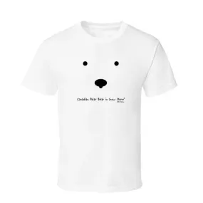 Youth polar bear snow storm T shirt .